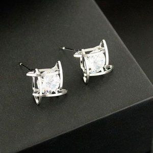 5 for $25 Diamond Silver Earrings